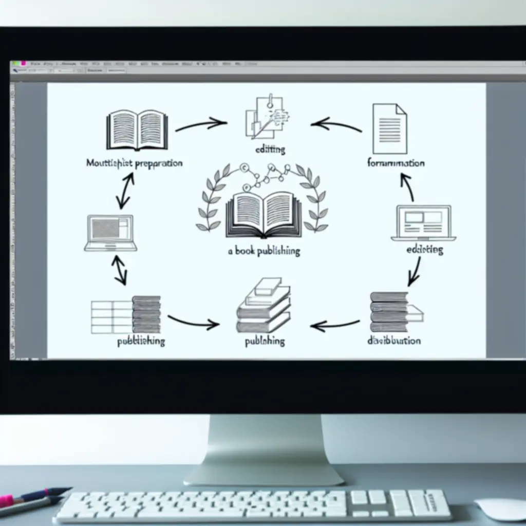 Diagram showing the step-by-step publishing workflow used by BOK BOK BOOKS LTD.